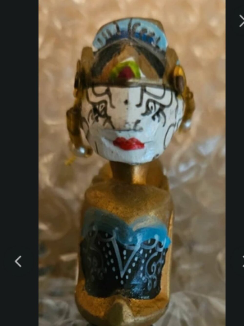 Vintage Indonesian Wayang Golek Puppet Ink Pen